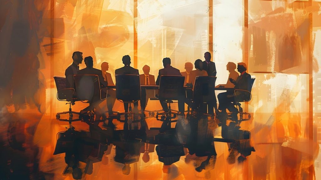 ai generated, meeting, conference