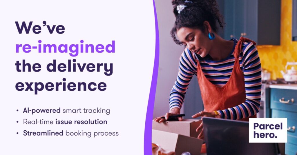 Parcelhero has launched AI tracking and a high speed booking interface. (Copyright Parcelhero)